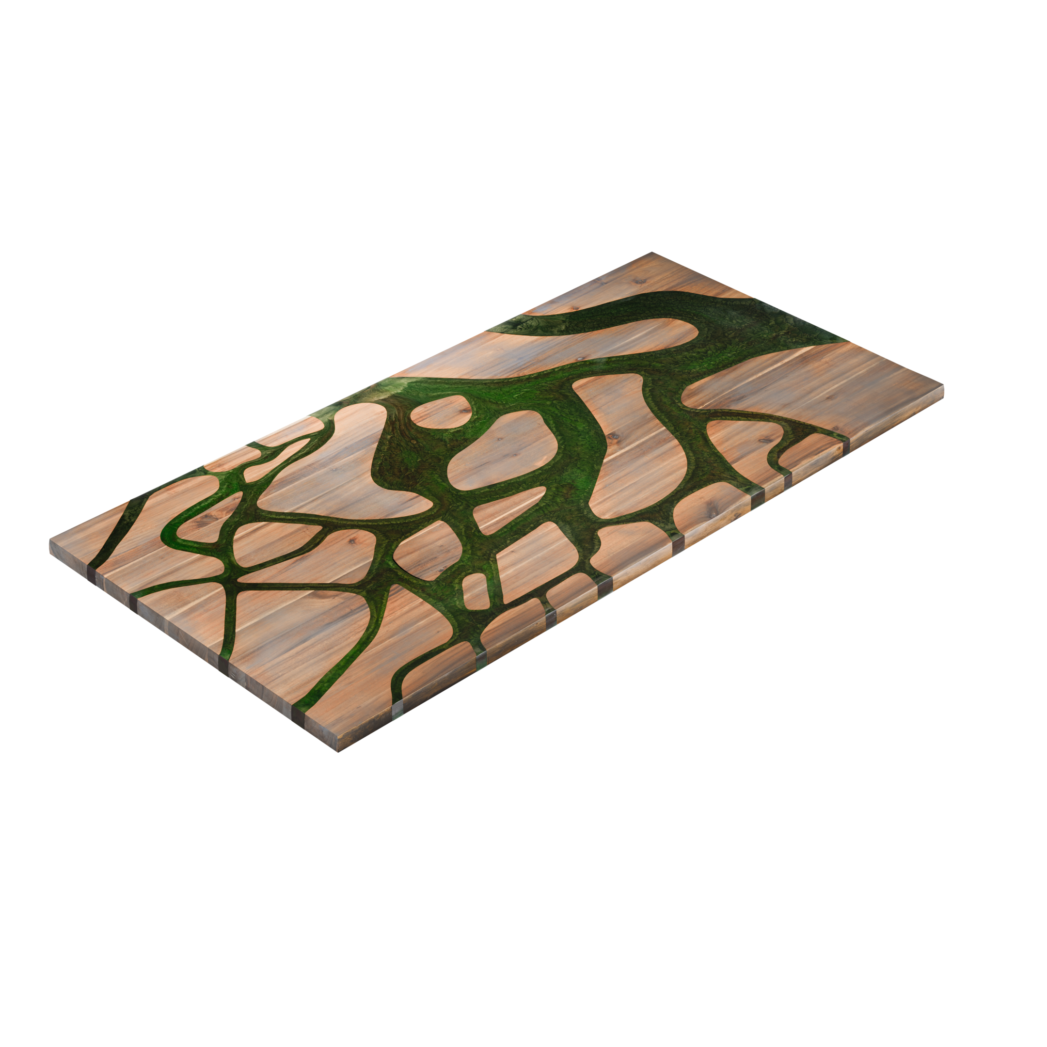 72" x 38" Artisan Epoxy Resin Table