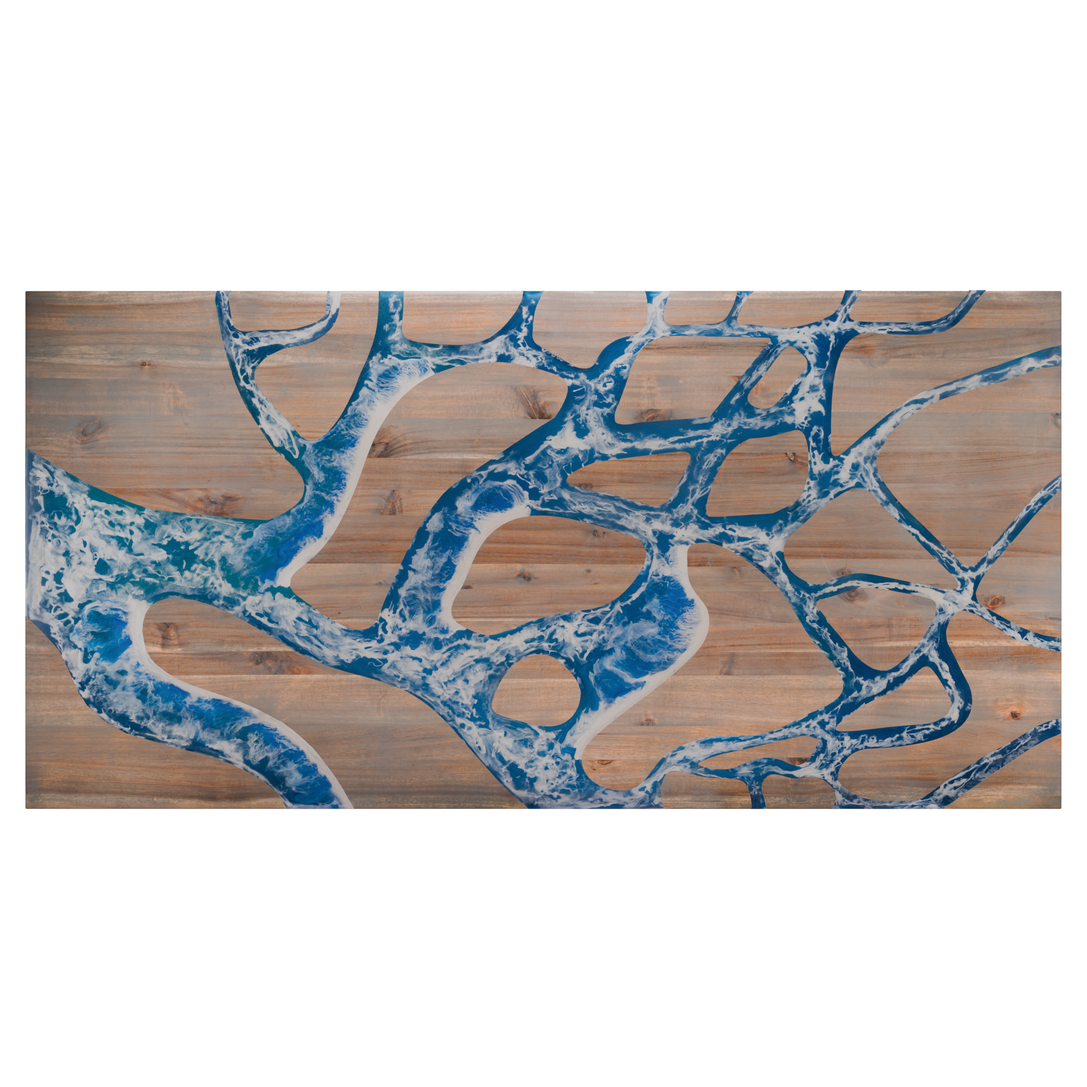 72" x 38" Artisan Epoxy Resin Table