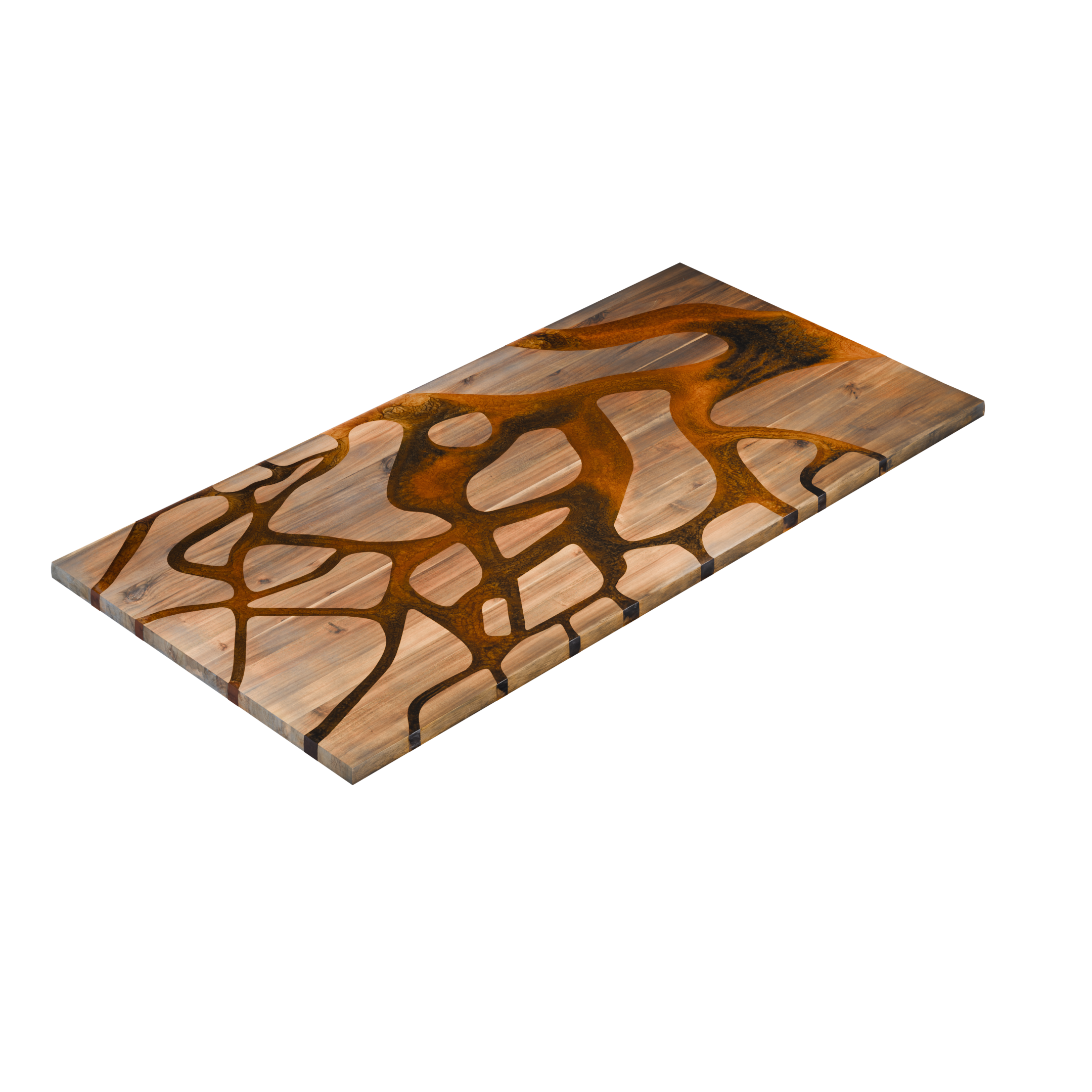 72" x 38" Artisan Epoxy Resin Table