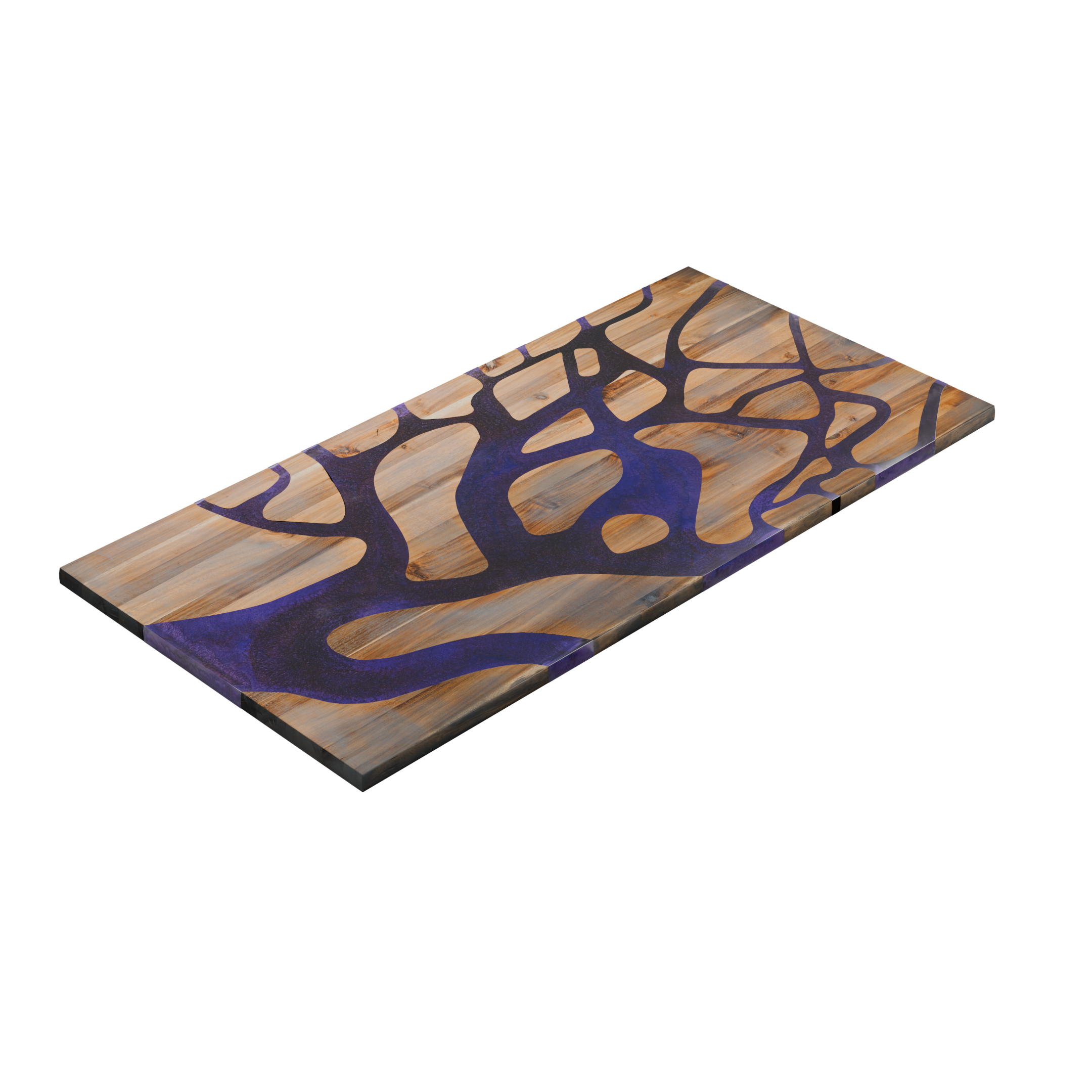 72" x 38" Artisan Epoxy Resin Table