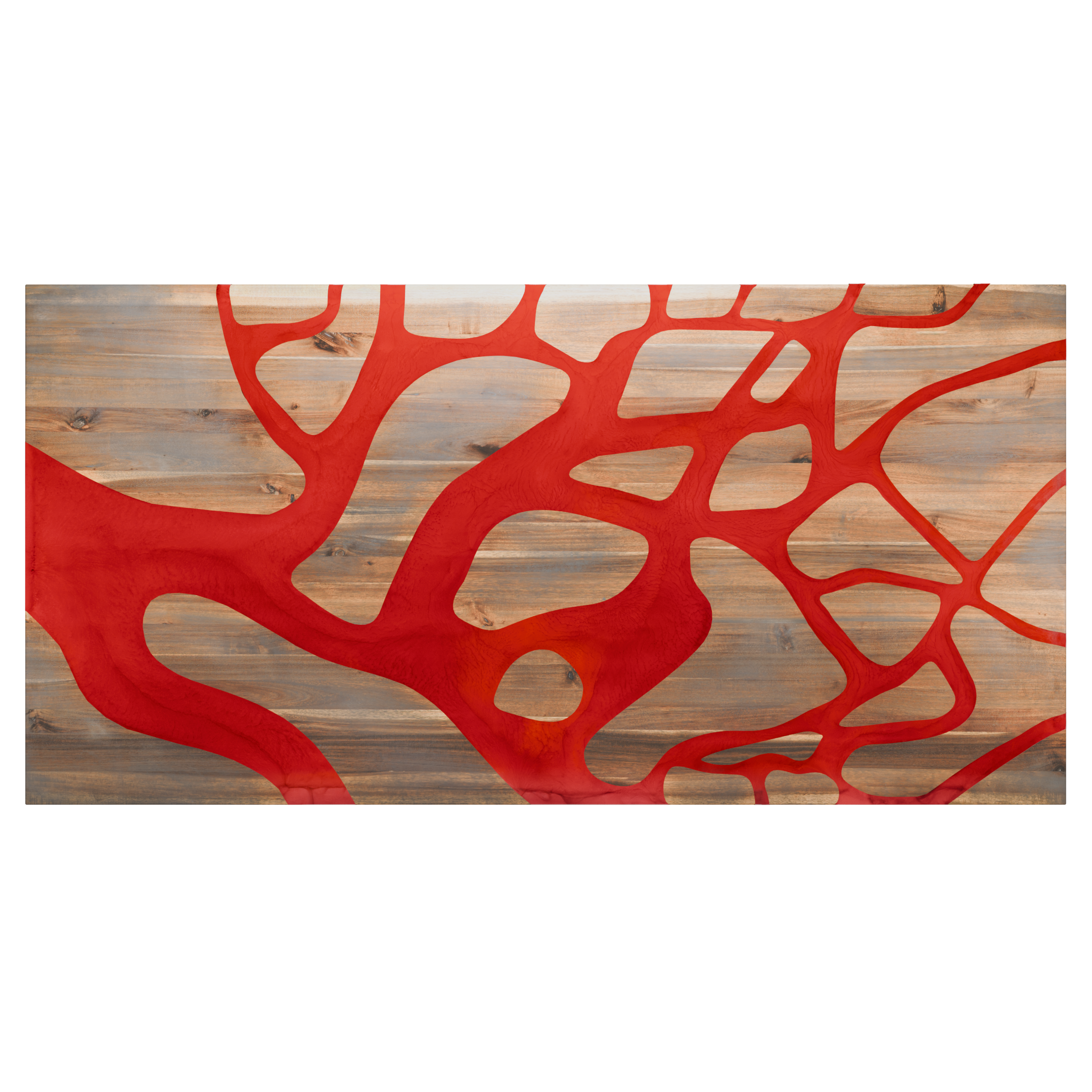 72" x 38" Artisan Epoxy Resin Table