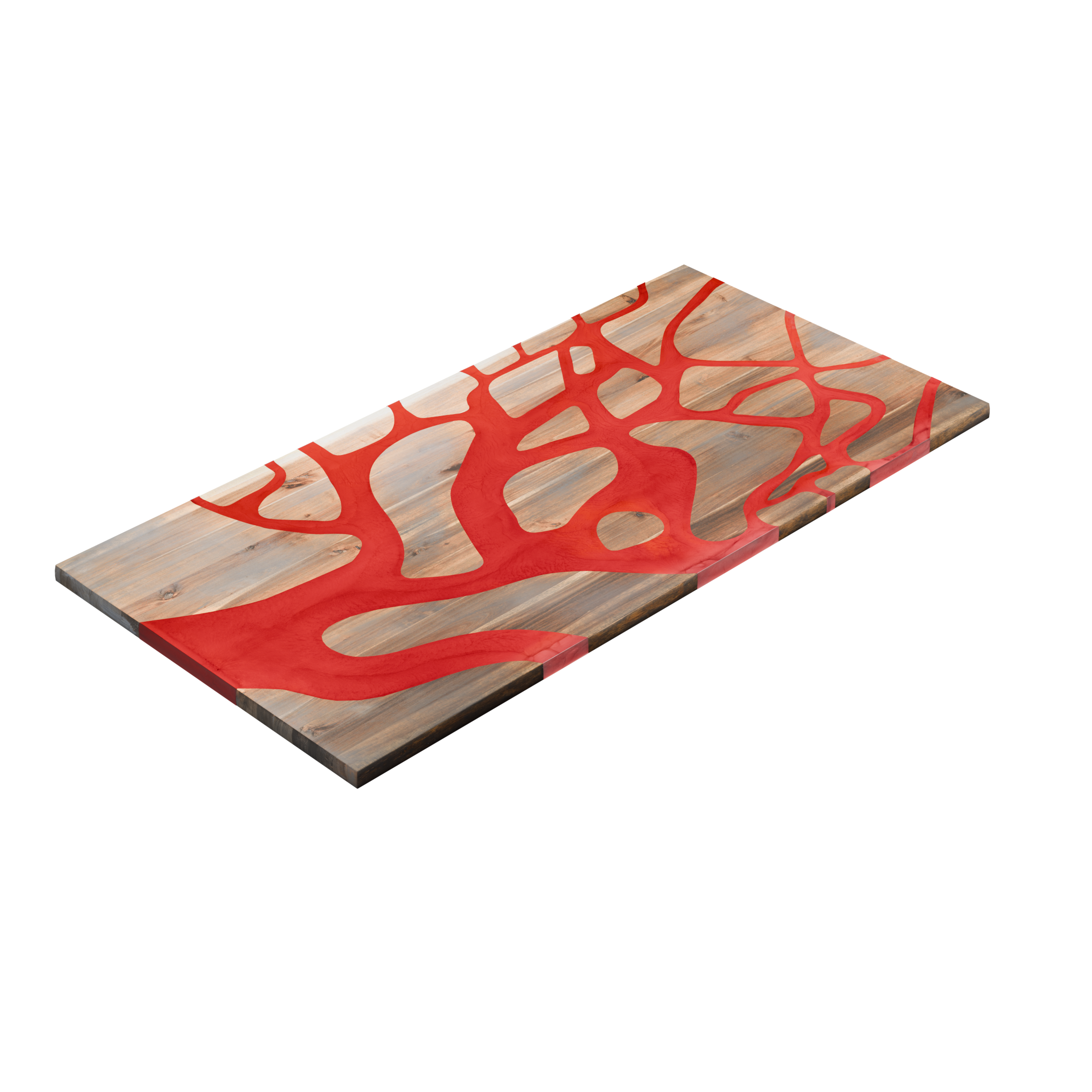72" x 38" Artisan Epoxy Resin Table