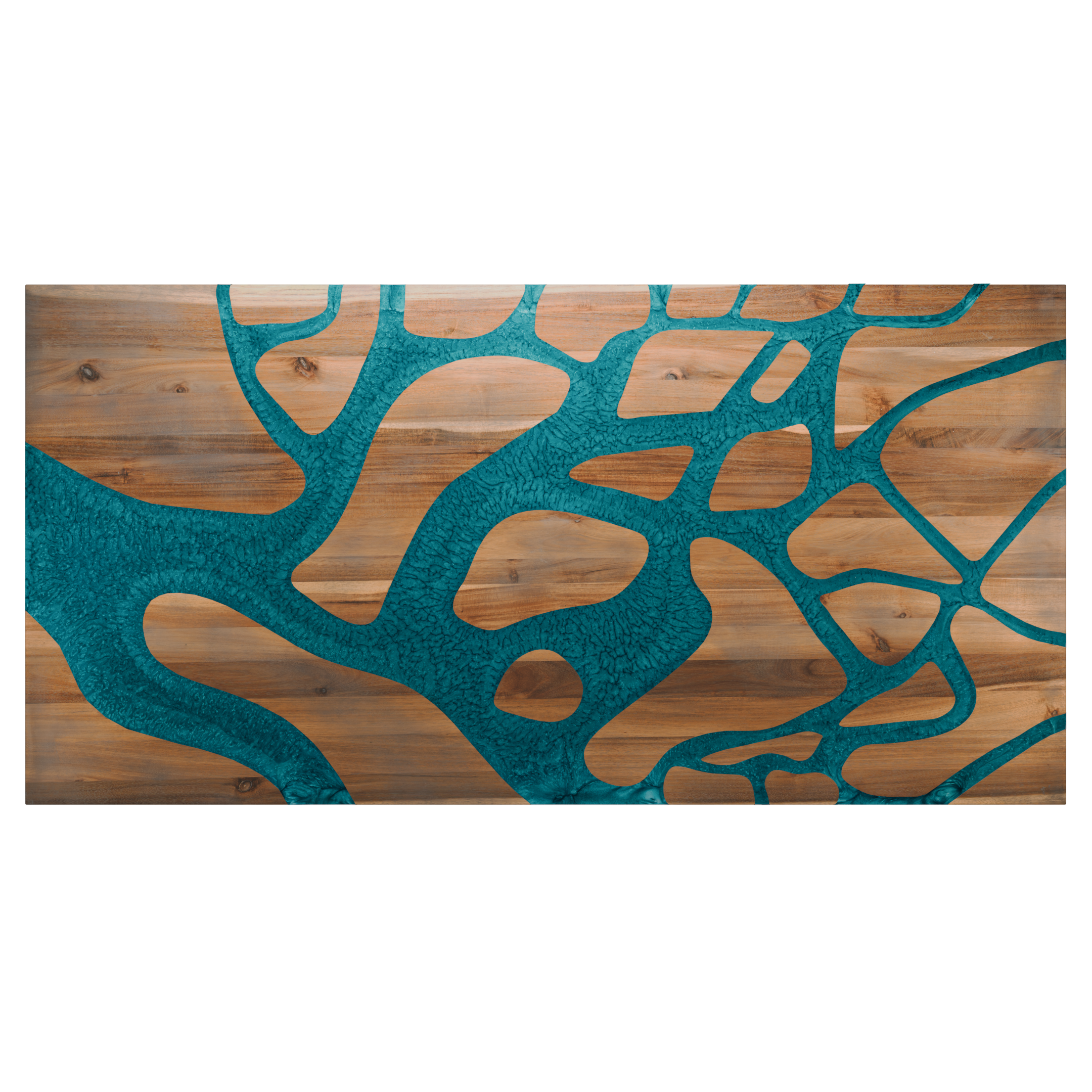 72" x 38" Artisan Epoxy Resin Table