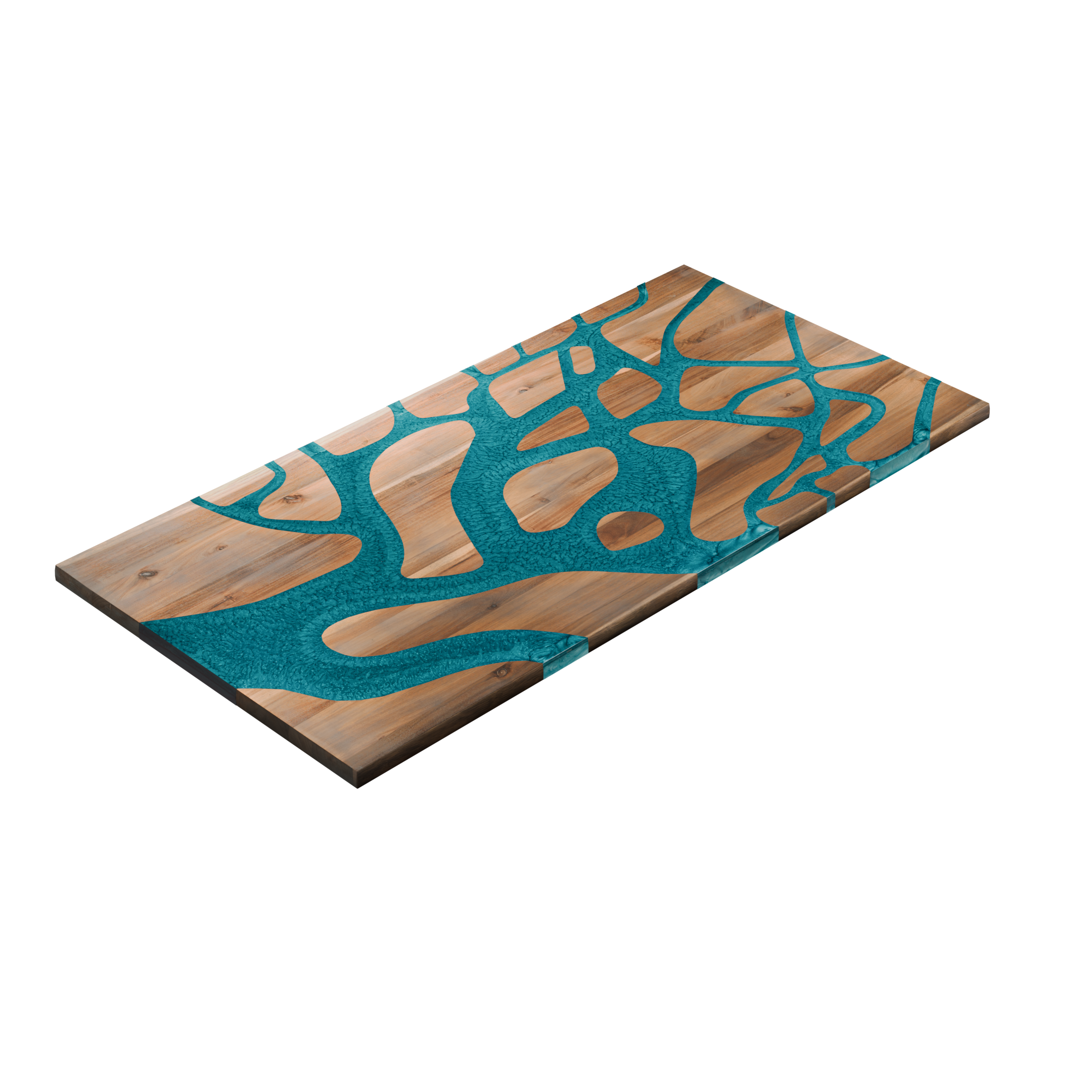 72" x 38" Artisan Epoxy Resin Table