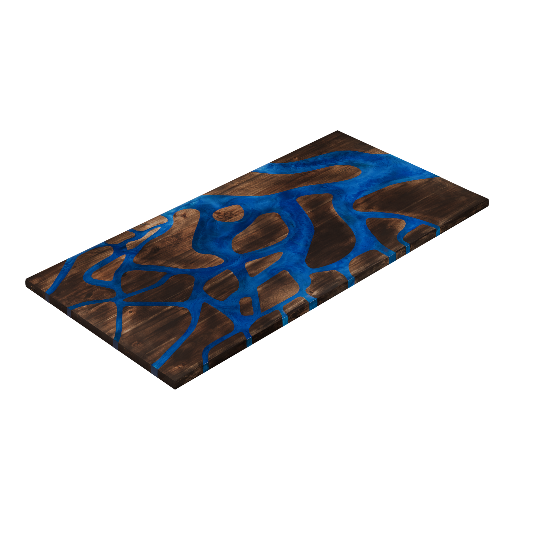 72" x 38" Artisan Epoxy Resin Table