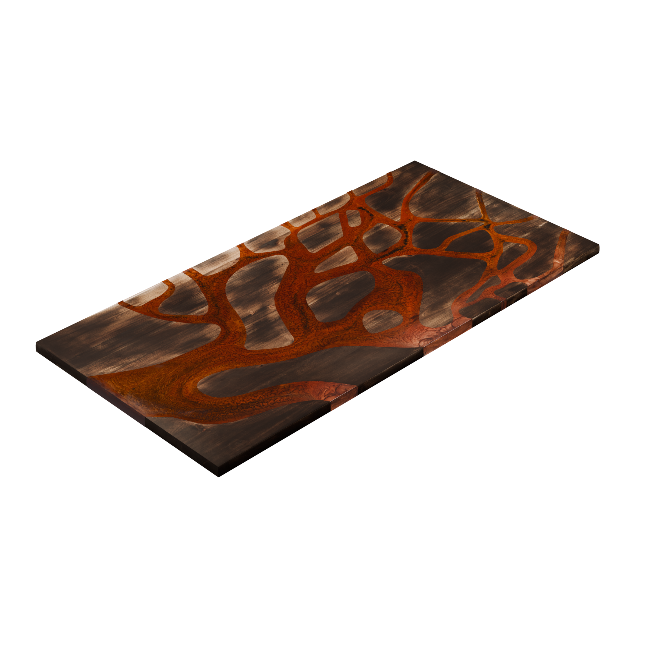 72" x 38" Artisan Epoxy Resin Table
