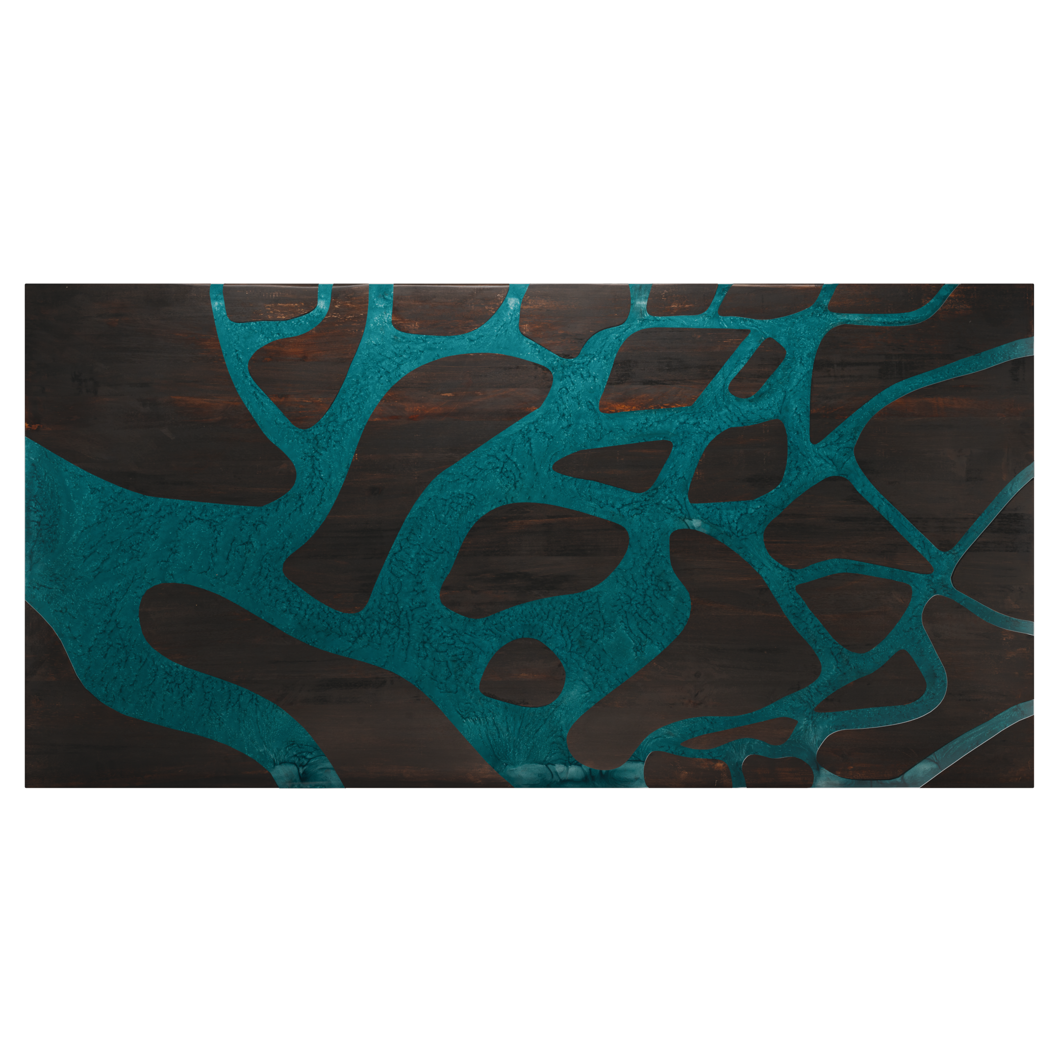 72" x 38" Artisan Epoxy Resin Table
