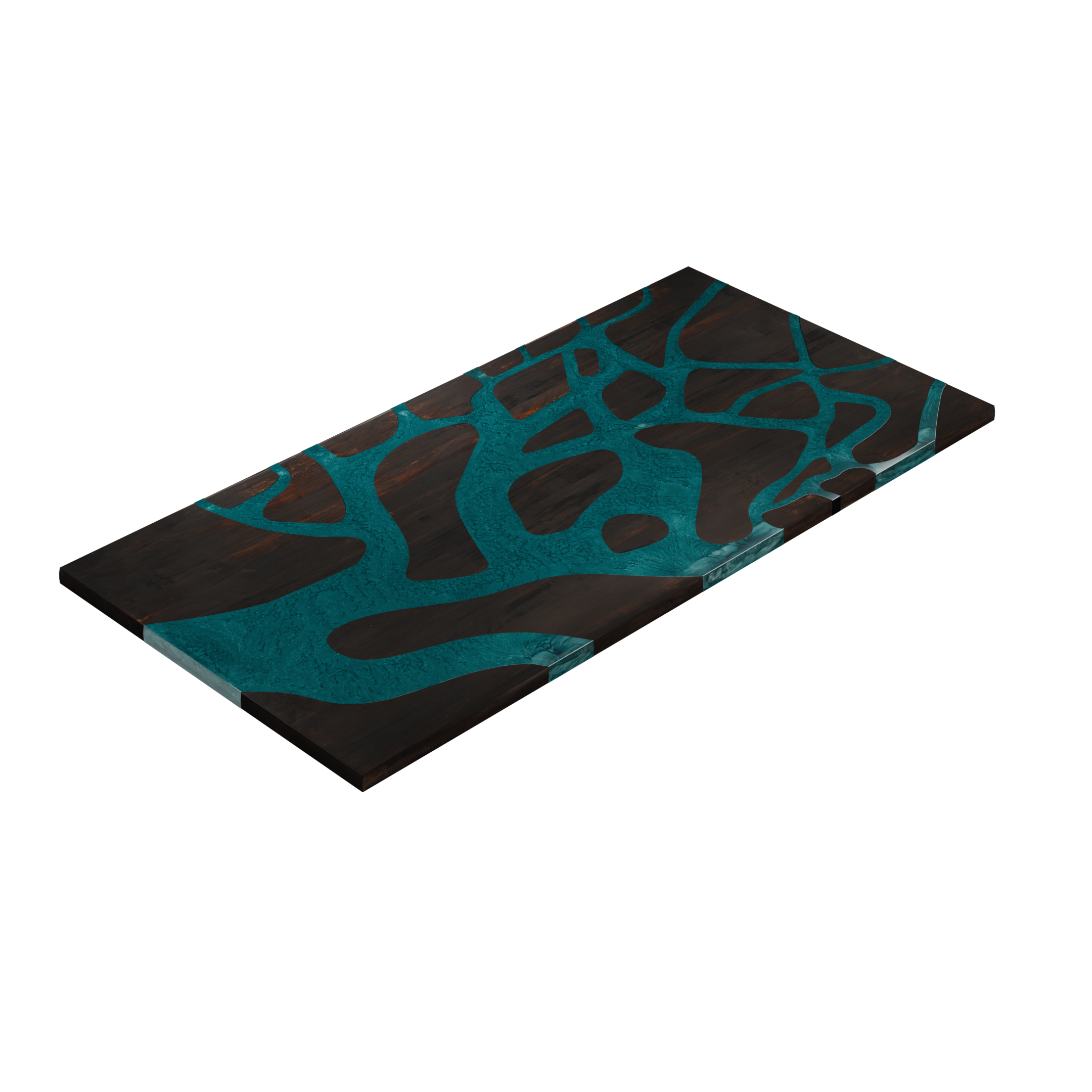 72" x 38" Artisan Epoxy Resin Table