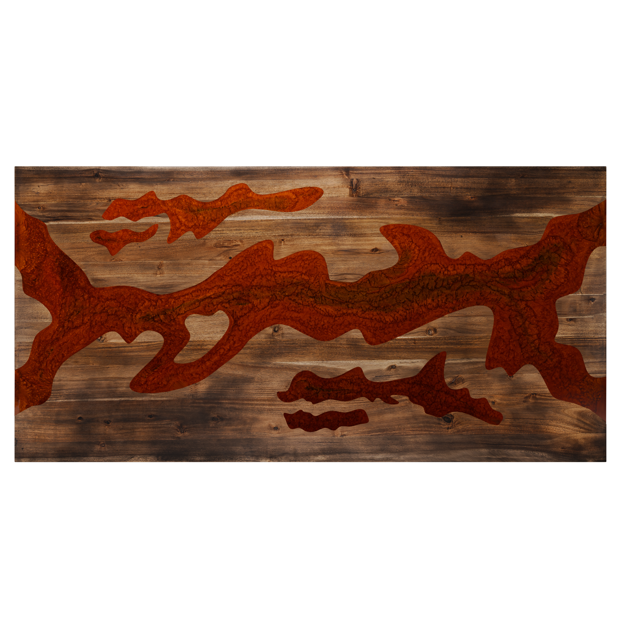 72" x 38" Artisan Epoxy Resin Table