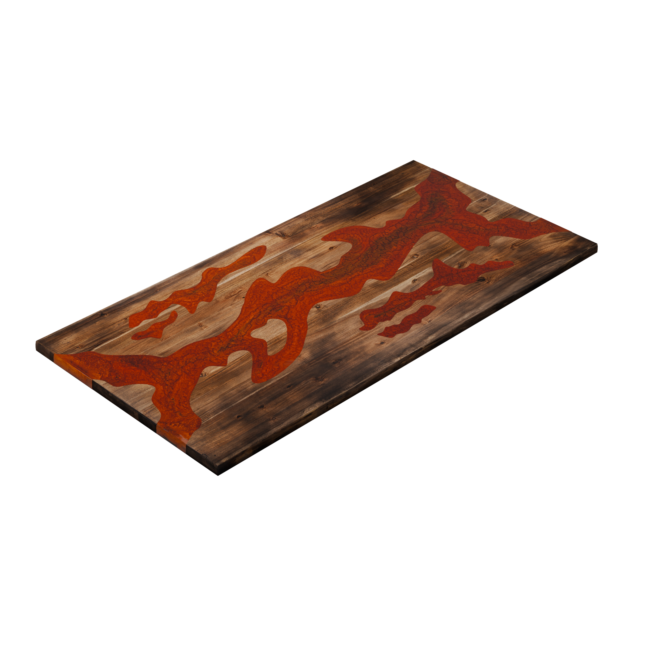 72" x 38" Artisan Epoxy Resin Table