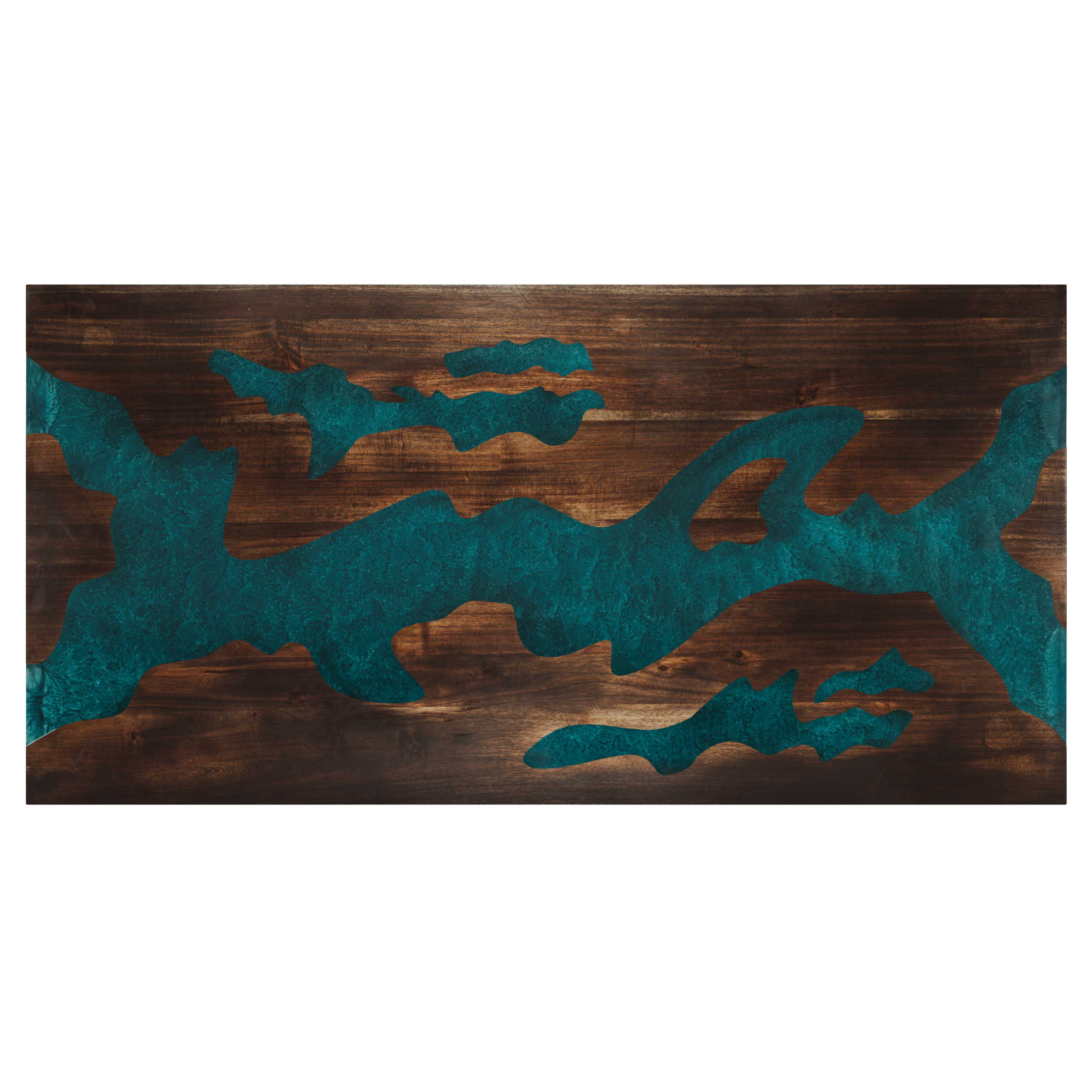 72" x 38" Artisan Epoxy Resin Table
