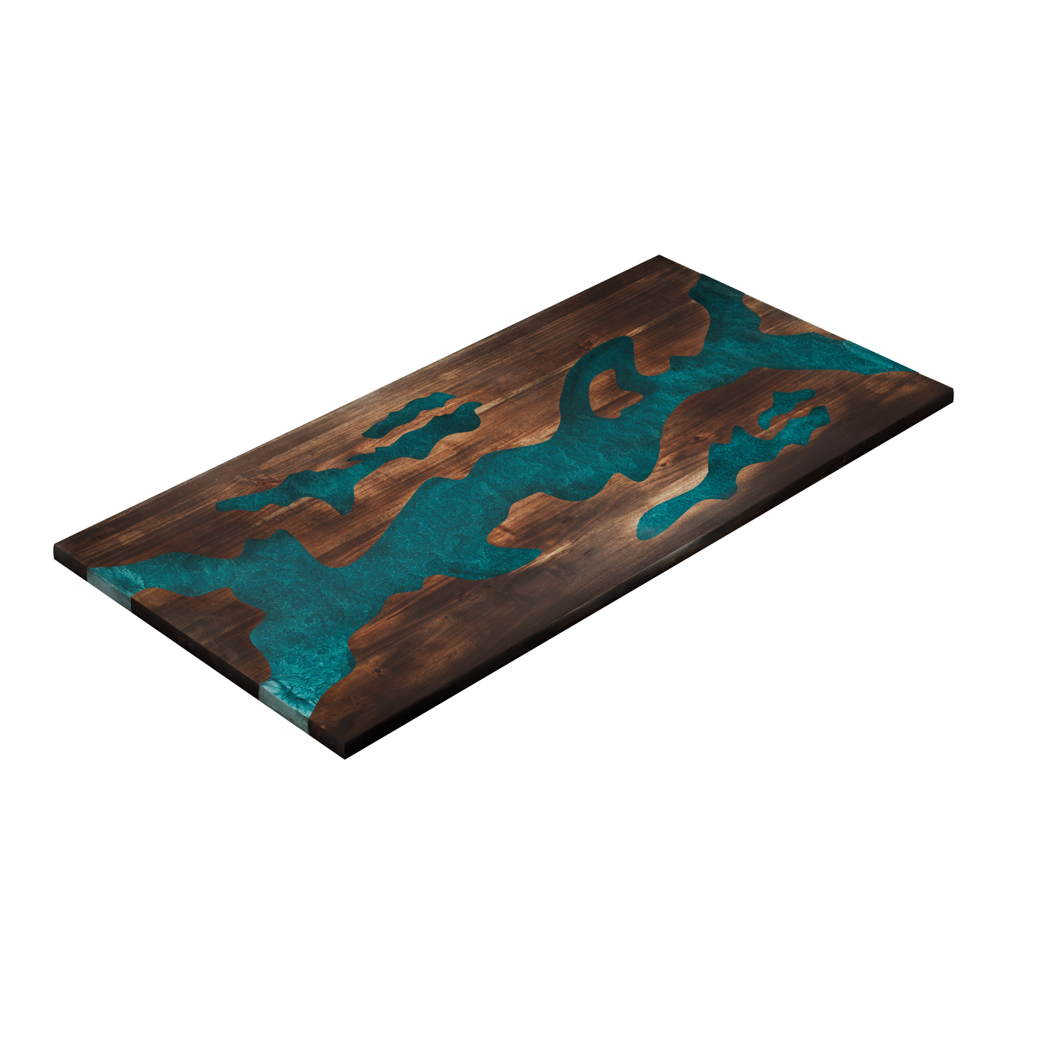 72" x 38" Artisan Epoxy Resin Table