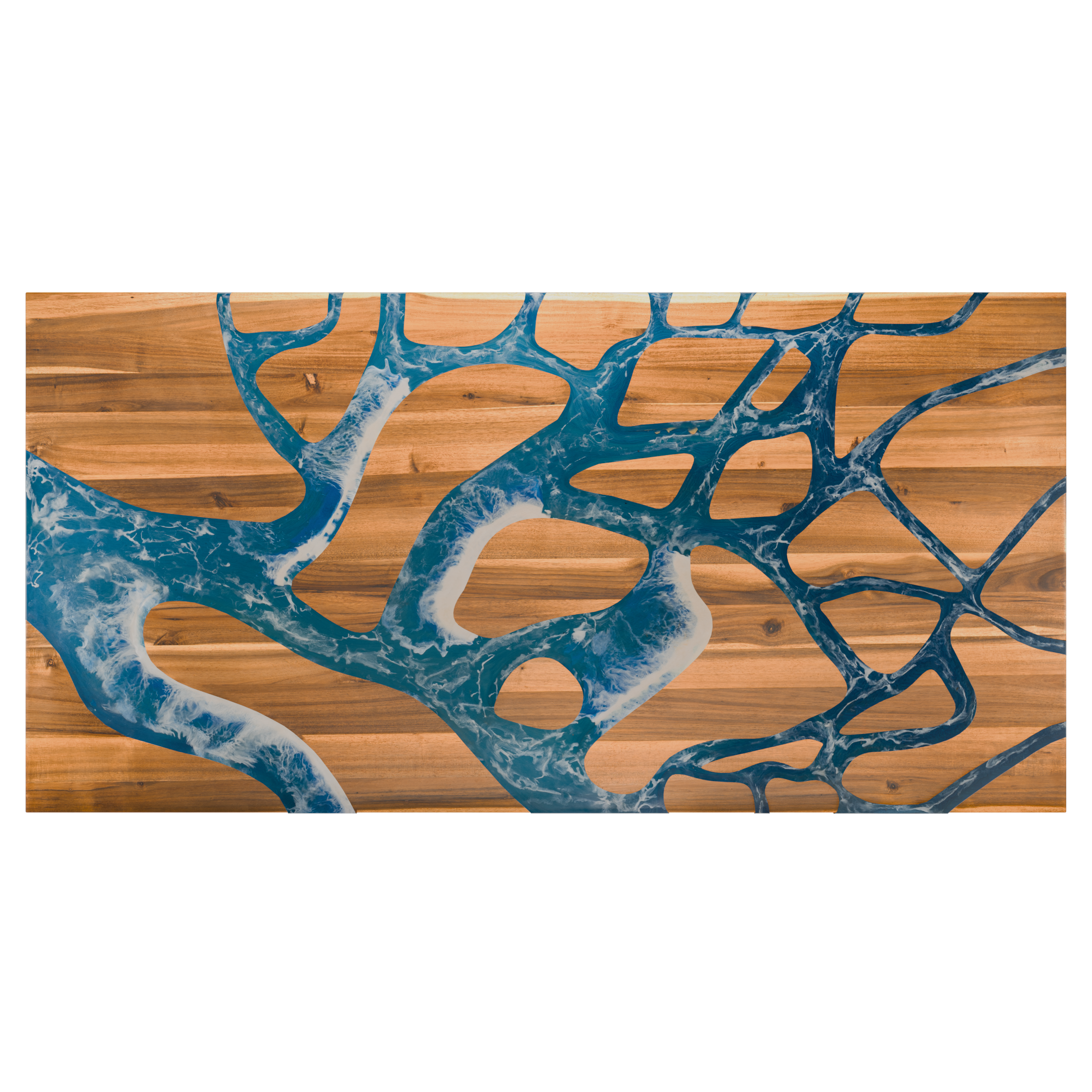 72" x 38" Artisan Epoxy Resin Table