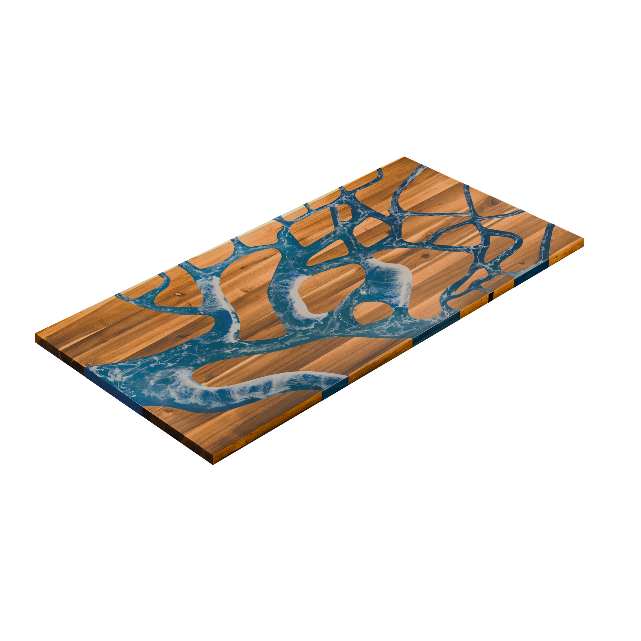 72" x 38" Artisan Epoxy Resin Table