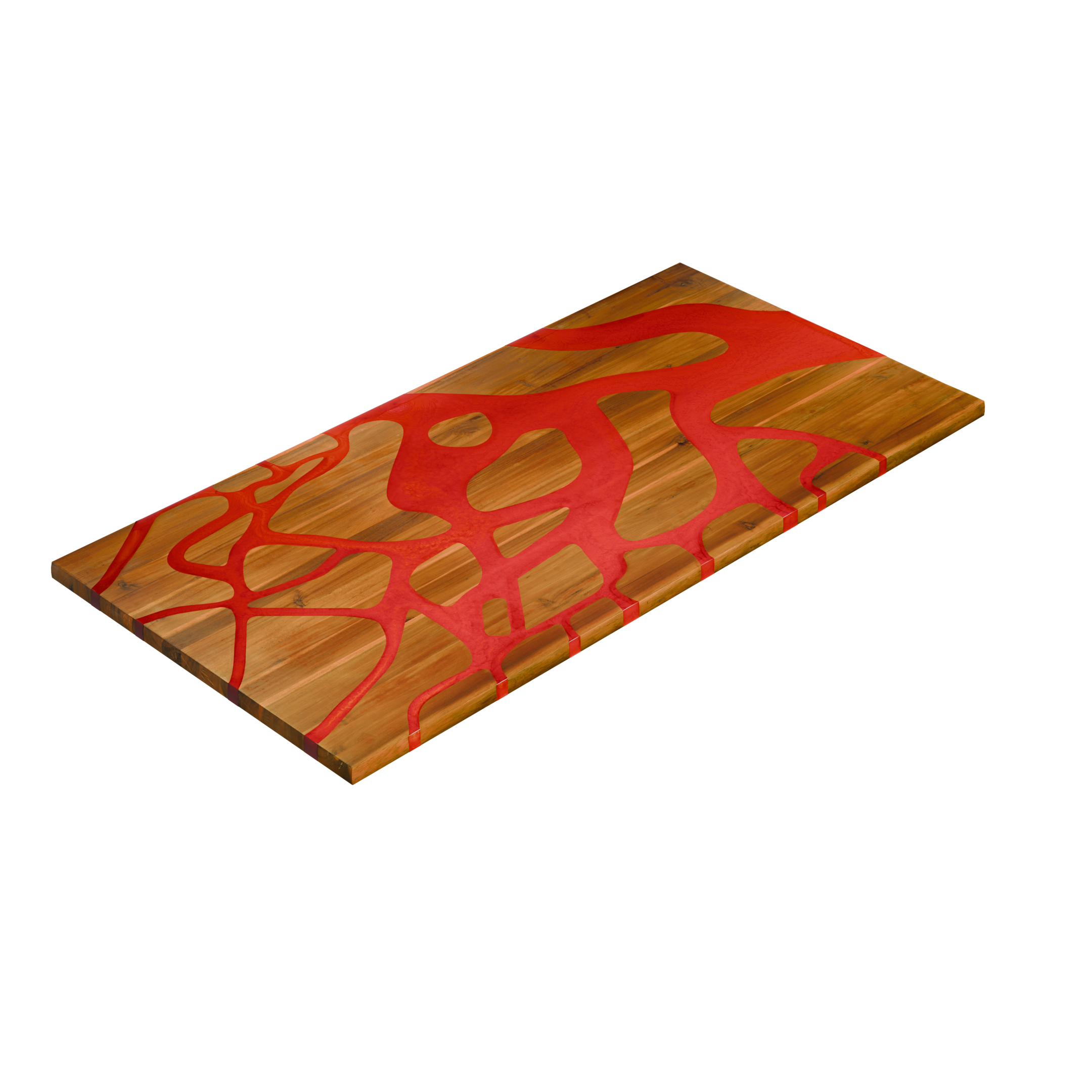 72" x 38" Artisan Epoxy Resin Table