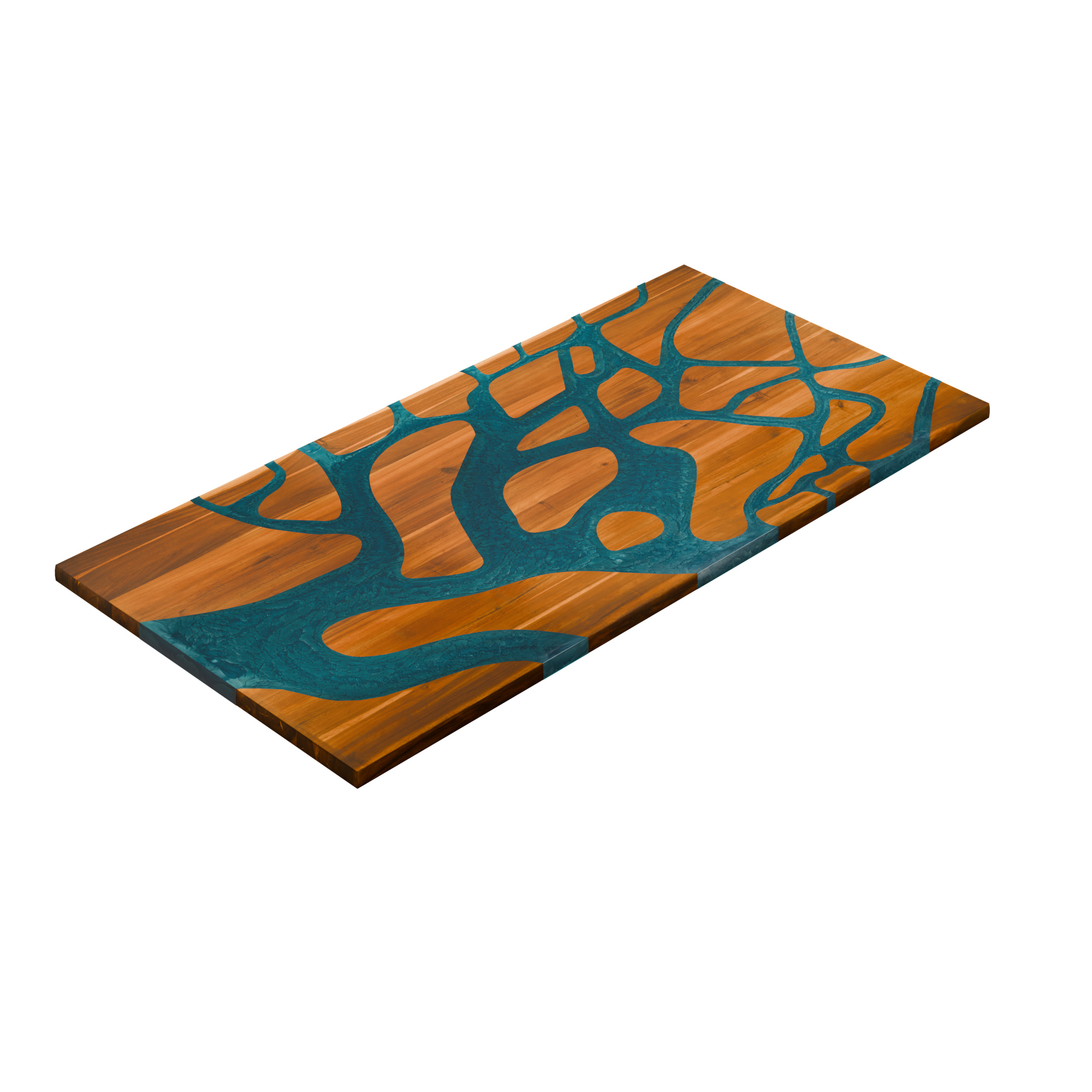 72" x 38" Artisan Epoxy Resin Table