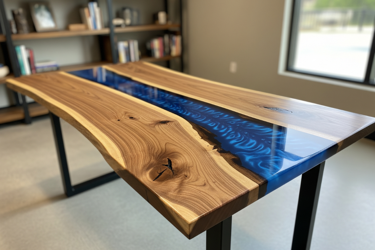 epoxy wood desks