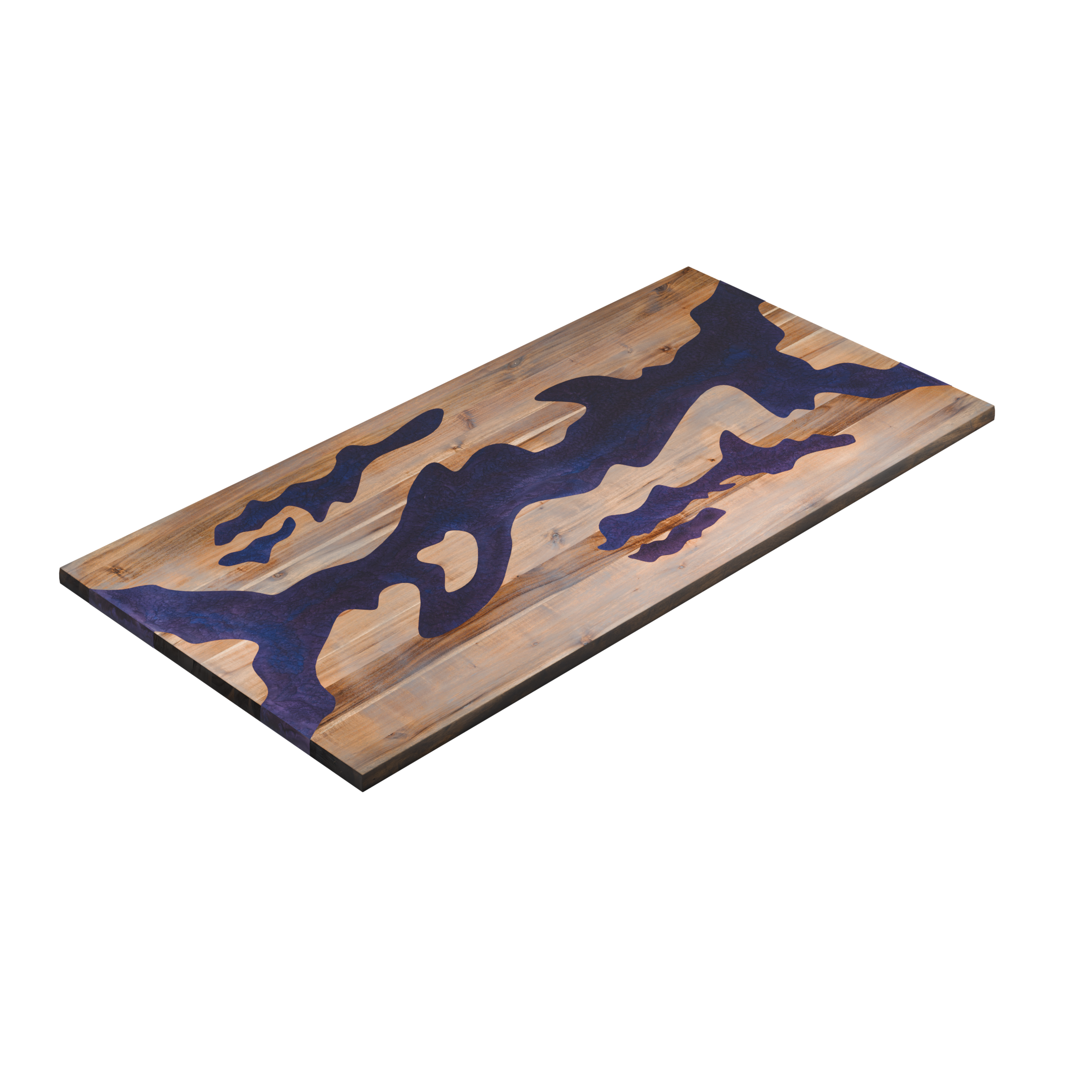 72" x 38" Artisan Epoxy Resin Table