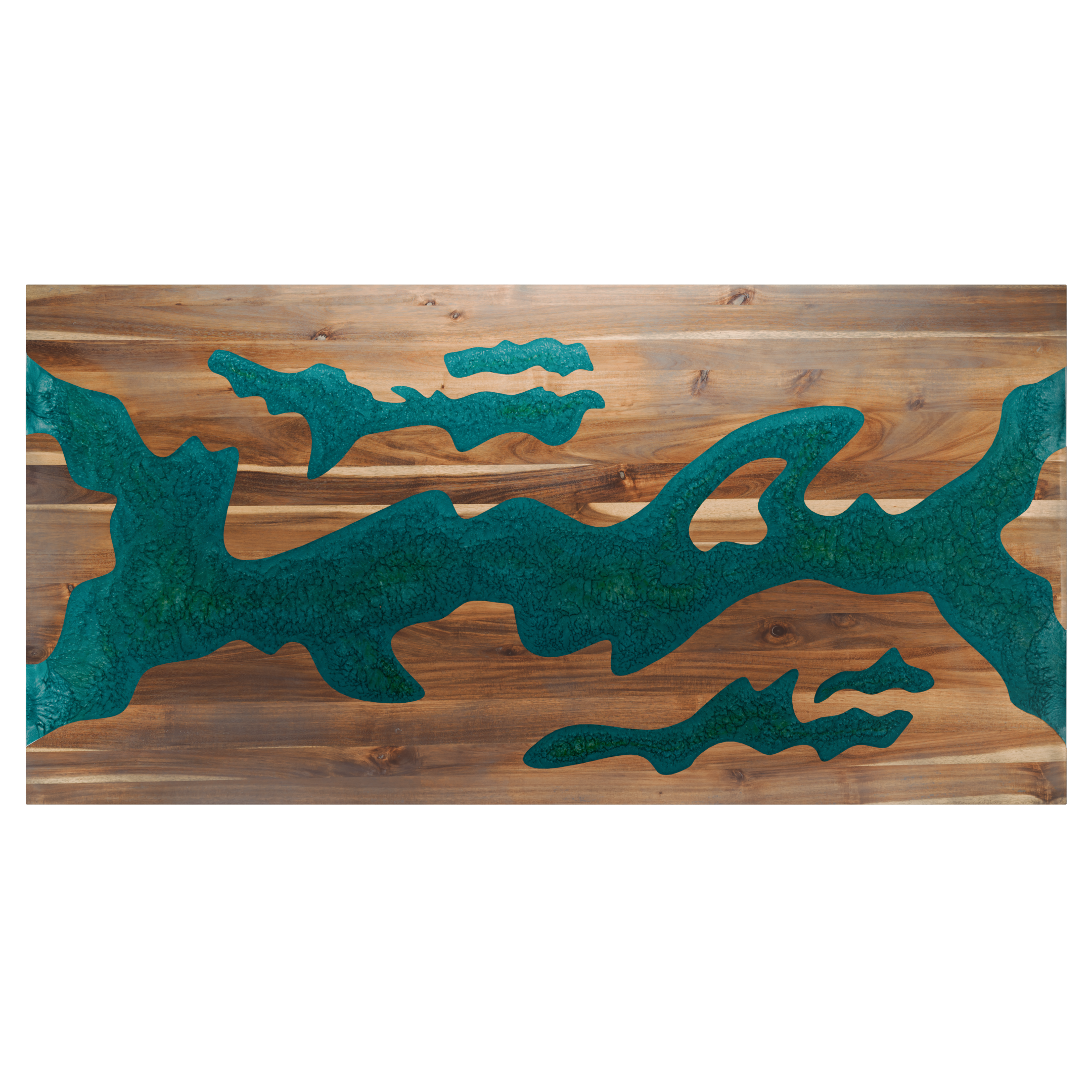 72" x 38" Artisan Epoxy Resin Table
