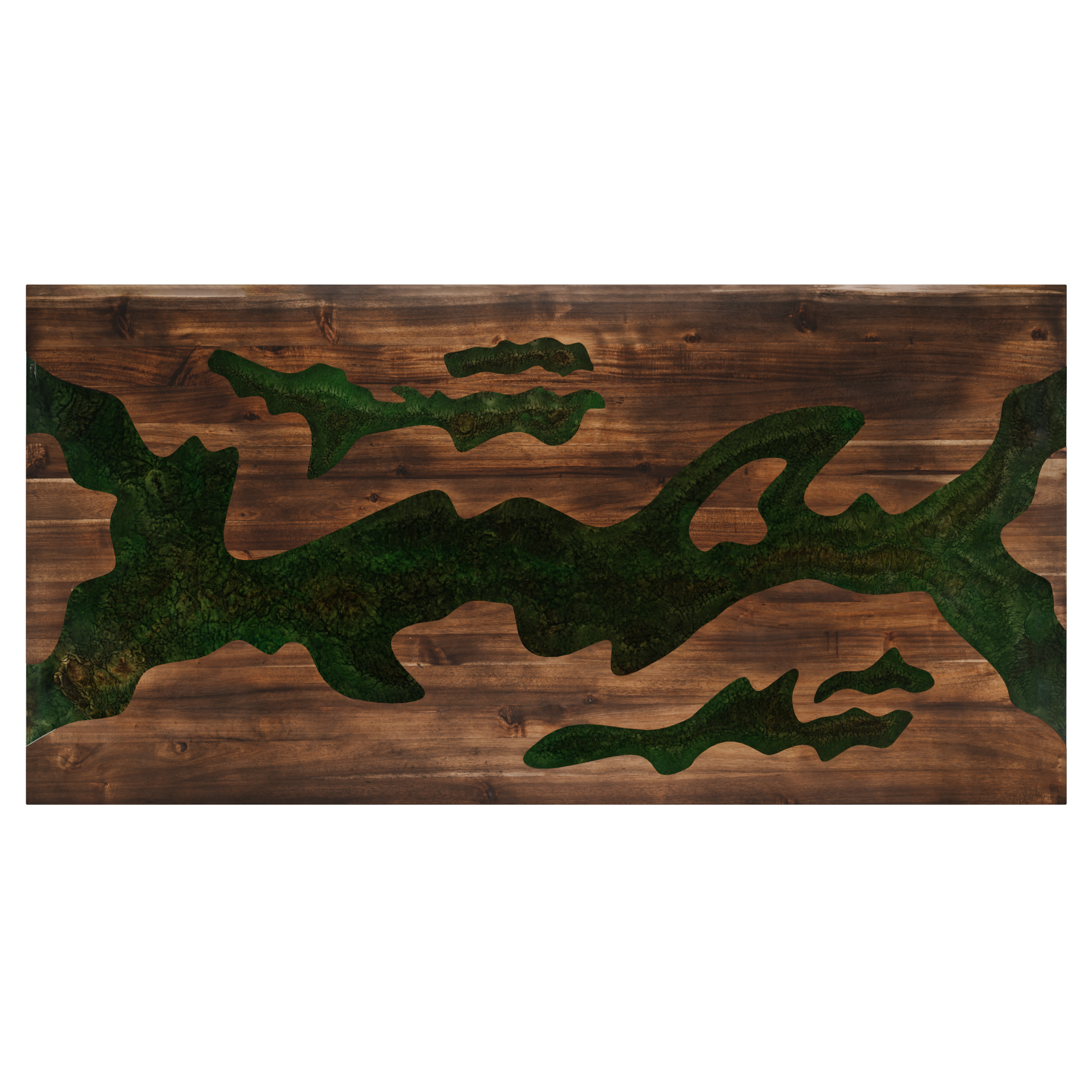 72" x 38" Artisan Epoxy Resin Table