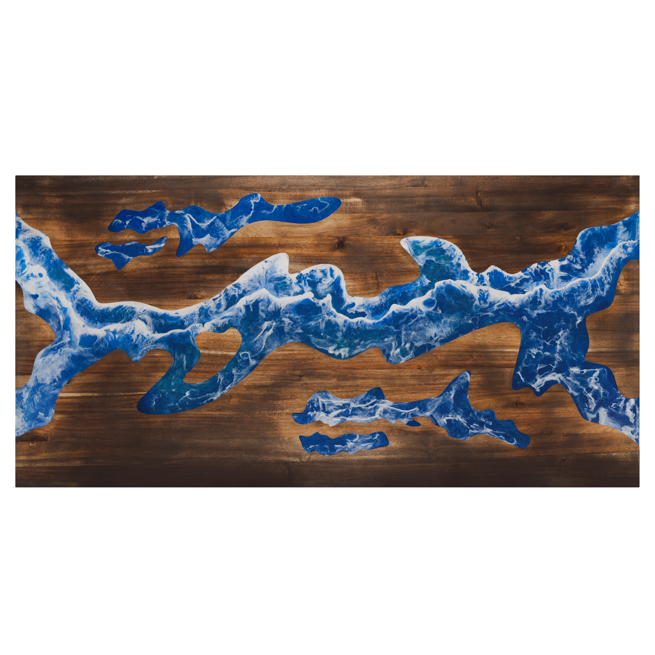 72" x 38" Artisan Epoxy Resin Table