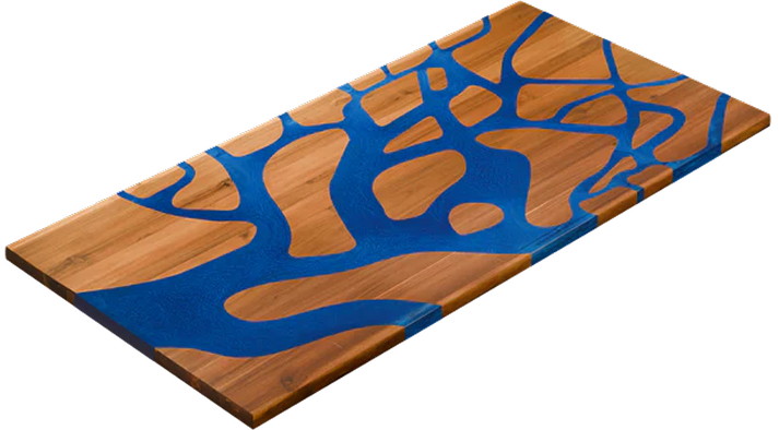 72" x 38" Artisan Epoxy Resin Table