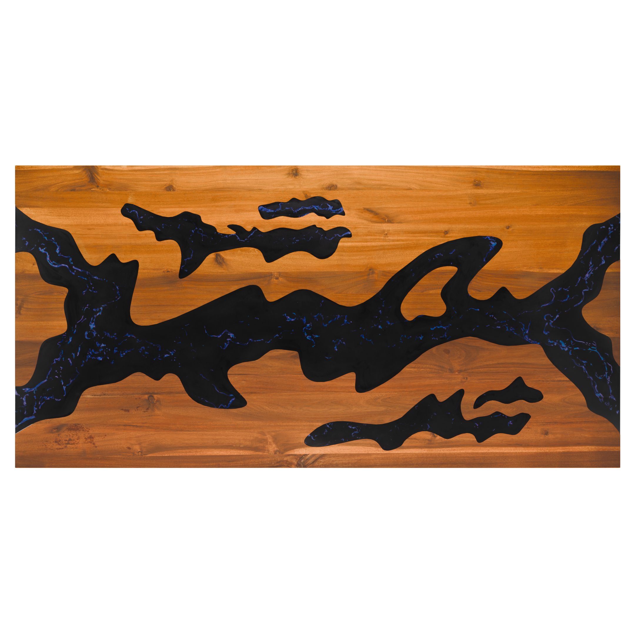 72" x 38" Artisan Epoxy Resin Table