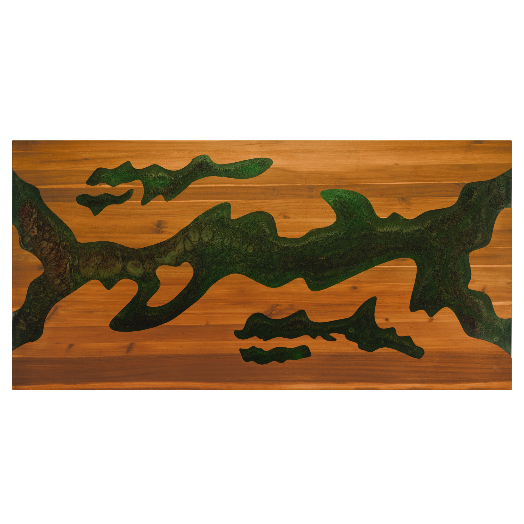 72" x 38" Artisan Epoxy Resin Table