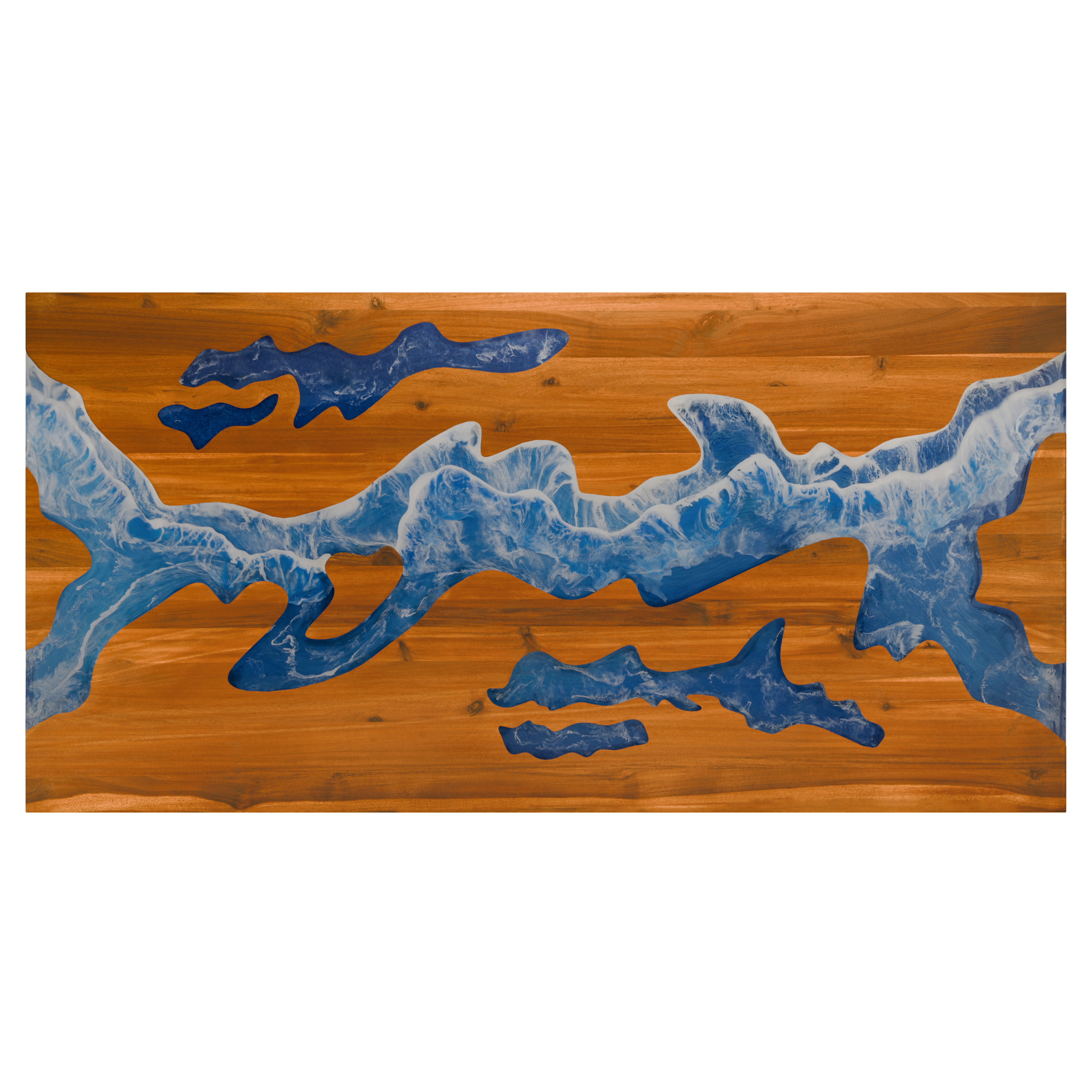 72" x 38" Artisan Epoxy Resin Table