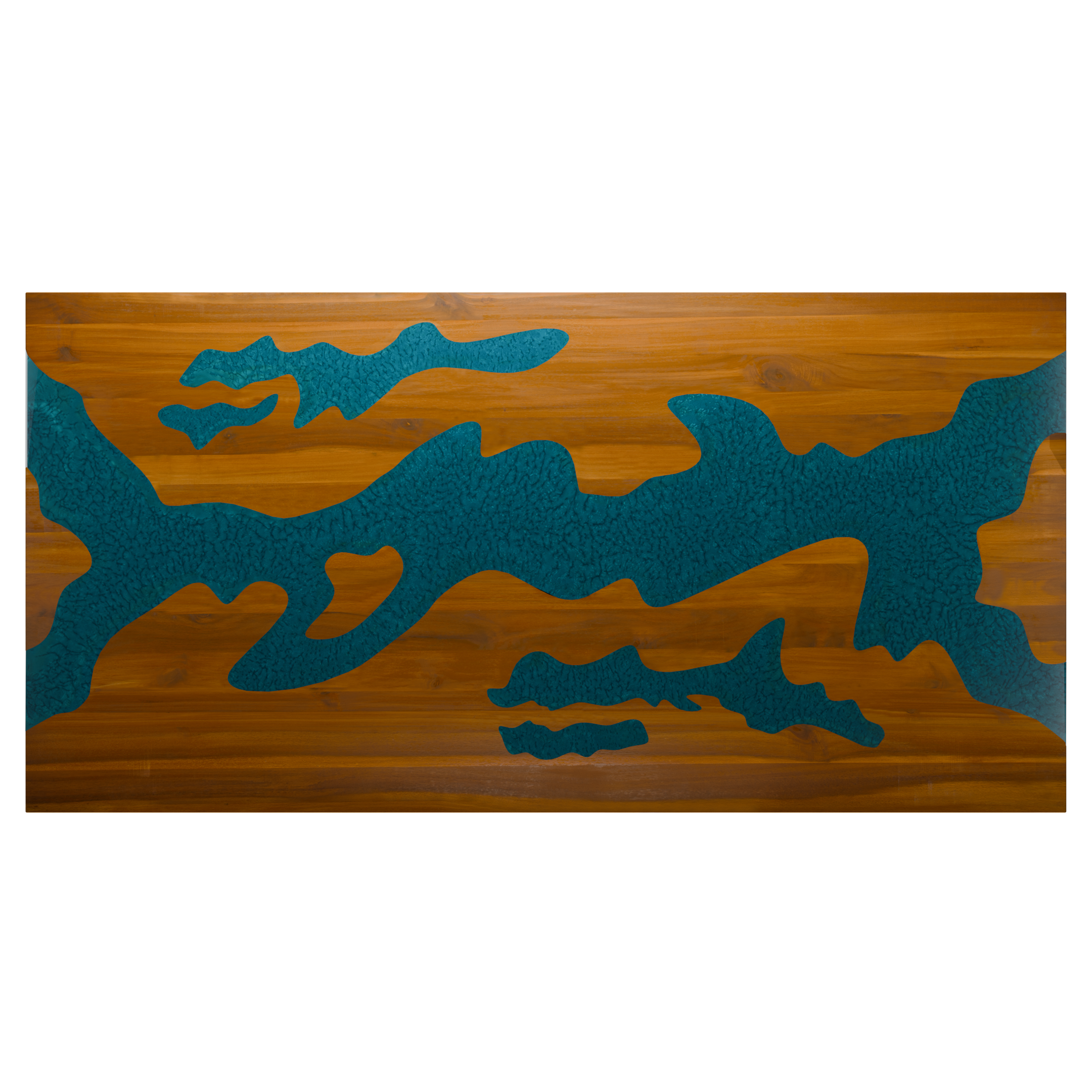 72" x 38" Artisan Epoxy Resin Table