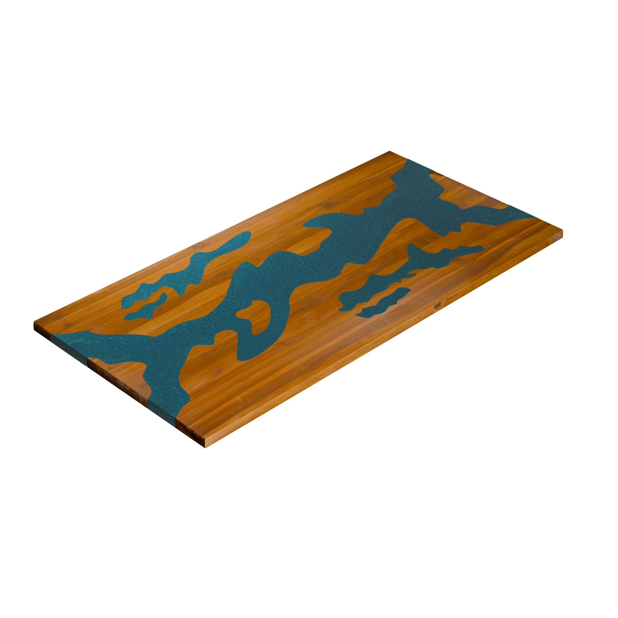 72" x 38" Artisan Epoxy Resin Table